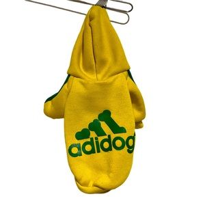 Adidog x small dog sweatshirt green & yellow
